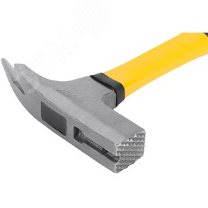 Молоток кровельщика кованый, фибергласовая усиленная прорезиненная ручка, 600 гр. - фото 4