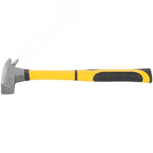 Молоток кровельщика кованый, фибергласовая усиленная прорезиненная ручка, 600 гр. - фото 5