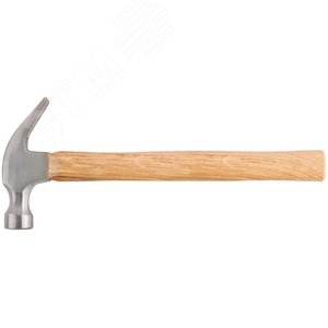 Молоток-гвоздодер, деревянная ручка 25 мм, 340 гр
