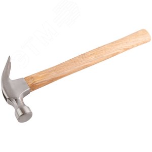 Молоток-гвоздодер, деревянная ручка 25 мм, 340 гр 44625 FIT - 2
