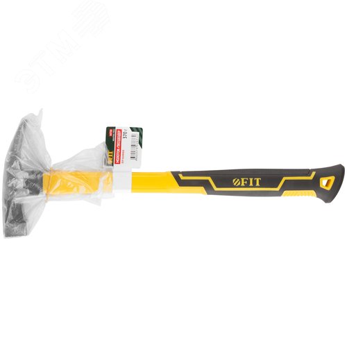 Молоток-гвоздодер, фиберглассовая усиленная удлиненная ручка, дополн. гвоздодер, 27 мм, 370 гр. - фото 3