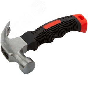 Молоток-гвоздодер, укороченный, фиброглассовая обрезиненная ручка 25 мм, 225 гр - фото 2