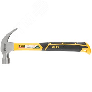 Изображение товара Молоток-гвоздодер, фиброглассовая усиленная ручка, Профи 30 мм, 570 гр. (шт)