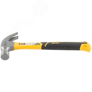 Молоток-гвоздодер, фиброглассовая усиленная ручка, Профи 30 мм, 570 гр. - фото 5