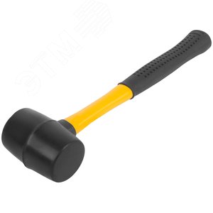 Киянка резиновая, фиберглассовая ручка 45 мм (230 гр) - фото 2