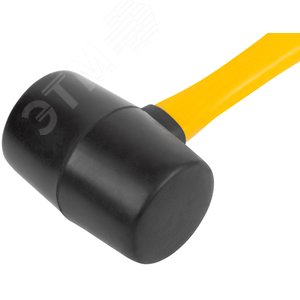 Киянка резиновая, фиберглассовая ручка 50 мм (340 гр) - фото 4