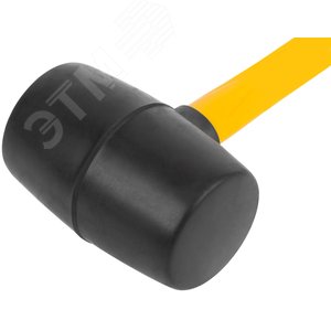 Киянка резиновая, фиберглассовая ручка 60 мм (450 гр) - фото 4