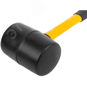 Киянка резиновая, фиберглассовая ручка 80 мм (900 гр) - фото 4