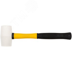 Изображение товара Киянка резиновая белая, фиберглассовая ручка 45 мм (230 гр) (шт)