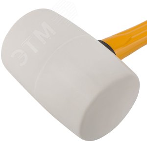 Киянка резиновая белая, фиберглассовая ручка 70 мм (680 гр) 45504 FIT - 4