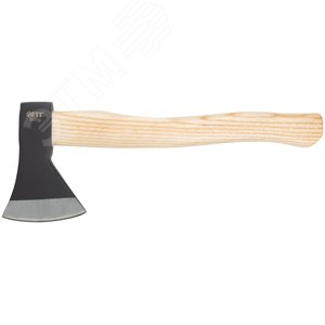 Топор кованая усиленная сталь, деревянная полированная ручка 600 гр - фото 1