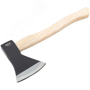 Топор кованая усиленная сталь, деревянная полированная ручка 800 гр - фото 2