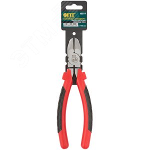 Бокорезы ''Стандарт'', красно-черные пластиковые ручки, полированная сталь 190 мм - фото 3