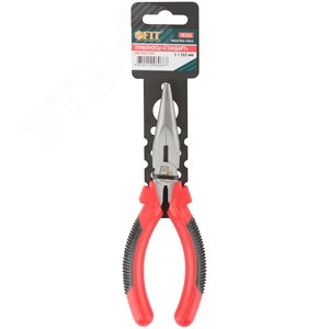 Тонконосы ''Стандарт'', красно-черные пластиковые ручки, полированная сталь 165 мм - фото 3