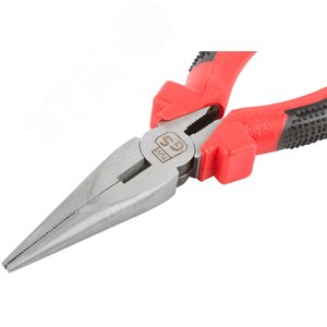 Тонконосы ''Стандарт'', красно-черные пластиковые ручки, полированная сталь 165 мм - фото 5