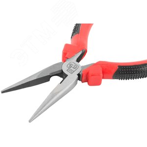 Тонконосы ''Стандарт'', красно-черные пластиковые ручки, полированная сталь 165 мм - фото 6