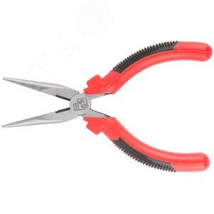 Тонконосы ''Стандарт'', красно-черные пластиковые ручки, полированная сталь 165 мм - фото 7