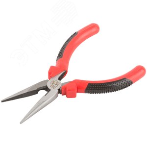 Тонконосы ''Стандарт'', красно-черные пластиковые ручки, полированная сталь 165 мм - фото 8