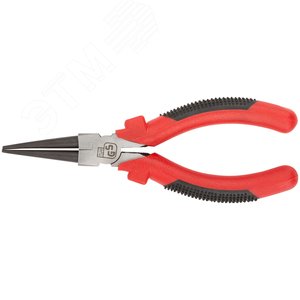 Круглогубцы ''Стандарт'', красно-черные пластиковые ручки, полированная сталь 165 мм 48445 FIT