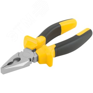 Плоскогубцы комбинированные ''Старт'' черно-желтые прорезиненные ручки, хром-никелевое покрытие 165 мм 49954 FIT - 2