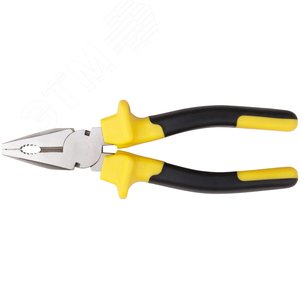 Плоскогубцы комбинированные ''Старт'' черно-желтые прорезиненные ручки, хром-никелевое покрытие 165 мм - фото 4