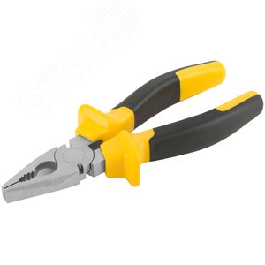 Плоскогубцы комбинированные ''Старт'' черно-желтые прорезиненные ручки, хром-никелевое покрытие 180 мм - фото 2