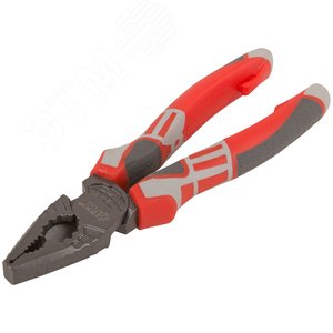Плоскогубцы комбинированные ''Эталон'', CrV сталь, ребра жесткости на губках, тефлоновое покрытие, 3К прорезиненные ручки 180 мм - фото 2