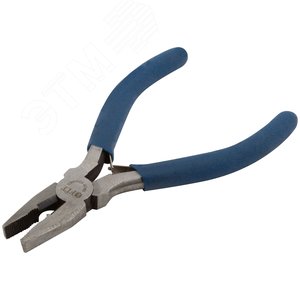 Плоскогубцы комбинированные ''мини'', синие ручки 120 мм - фото 2