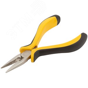 Тонконосы ''мини'' Профи, никелированное покрытие, черно-желтые мягкие ручки 125 мм - фото 2