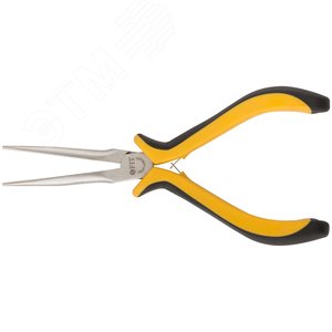 Изображение товара Тонконосы ''мини'' удлиненные Профи, никелированное покрытие, черно-желтые мягкие ручки 150 мм (шт)