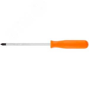 Отвертка ''Эконом'', CrV сталь, пластиковая оранжевая ручка 5х100 мм РН1