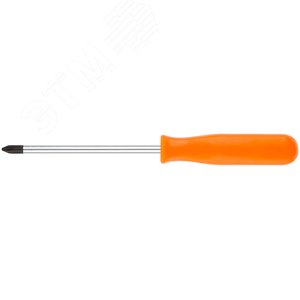 Отвертка ''Эконом'', CrV сталь, пластиковая оранжевая ручка 6х100 мм РН2