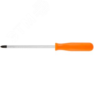 Отвертка ''Эконом'', CrV сталь, пластиковая оранжевая ручка 8х150 мм РН3