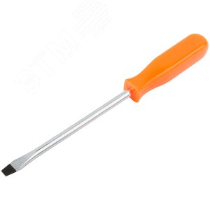 Отвертка ''Эконом'', CrV сталь, пластиковая оранжевая ручка 8х150 мм SL 54194 FIT - 2