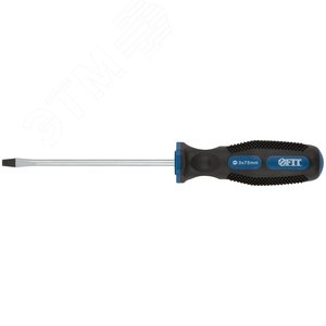 Отвертка ''Универсал'', CrV сталь, прорезиненная ручка, Профи 3х75 мм SL - фото 1