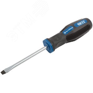 Отвертка ''Универсал'', CrV сталь, прорезиненная ручка, Профи 6х100 мм SL - фото 2