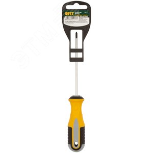 Отвертка ''Старт'', CrV сталь, прорезиненная ручка 3х100 мм РН0 - фото 3