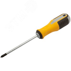 Отвертка ''Старт'', CrV сталь, прорезиненная ручка 5х100 мм РН1 - фото 2