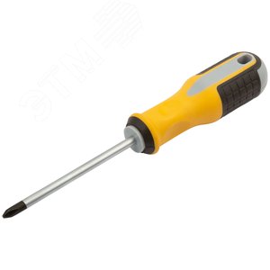 Отвертка ''Старт'', CrV сталь, прорезиненная ручка 6х100 мм РН2 - фото 2