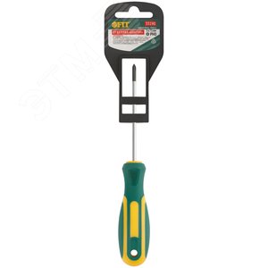 Отвертка ''Контур'', CrV сталь, прорезиненная ручка 3х75 мм РН0 - фото 3