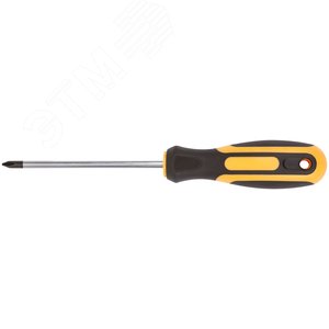 Отвертка ''Контур'', CrV сталь, прорезиненная ручка 5х100 мм РН1 - фото 1