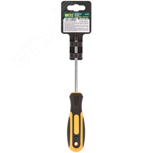 Отвертка ''Контур'', CrV сталь, прорезиненная ручка 5х100 мм РН1 - фото 3