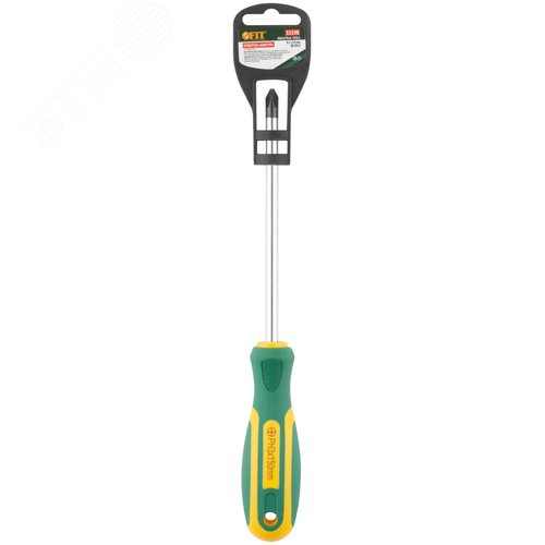 Отвертка ''Контур'', CrV сталь, прорезиненная ручка 8х150 мм РН3 - фото 3