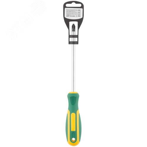 Отвертка ''Контур'', CrV сталь, прорезиненная ручка 8х150 мм РН3 - фото 4