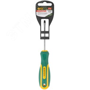 Отвертка ''Контур'', CrV сталь, прорезиненная ручка 4х75 мм SL - фото 3
