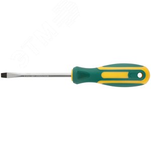 Отвертка ''Контур'', CrV сталь, прорезиненная ручка 6х100 мм SL - фото 1