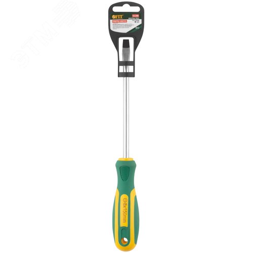 Отвертка ''Контур'', CrV сталь, прорезиненная ручка 8х150 мм SL - фото 3