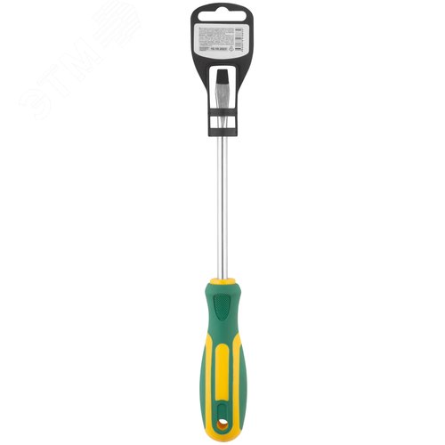 Отвертка ''Контур'', CrV сталь, прорезиненная ручка 8х150 мм SL - фото 4