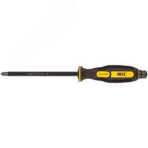 Отверткa ударная, сталь S2, шестигран.жало, боек под ключ, прорезиненная ручка, Профи 8х150 мм PH3 - фото 1
