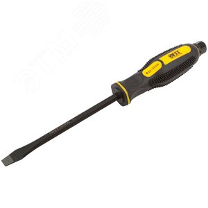 Отверткa ударная, сталь S2, шестигран.жало, боек под ключ, прорезиненная ручка, Профи 8х150 мм SL - фото 2